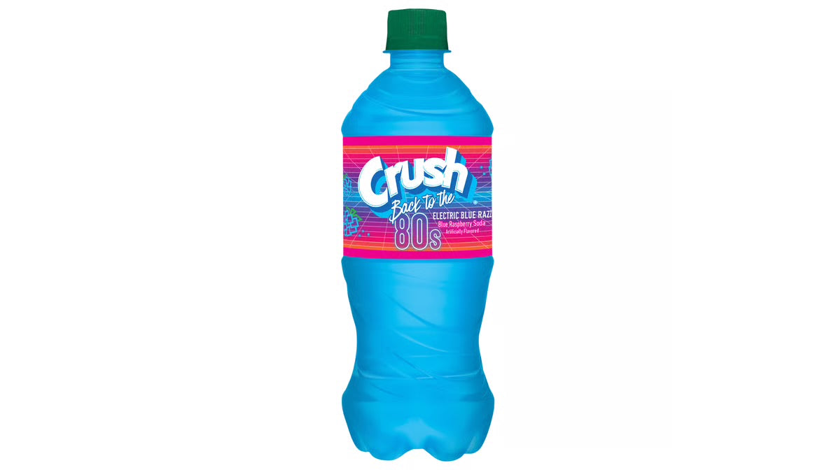 Crush Back to the 80's Electric Blue Razz 20oz