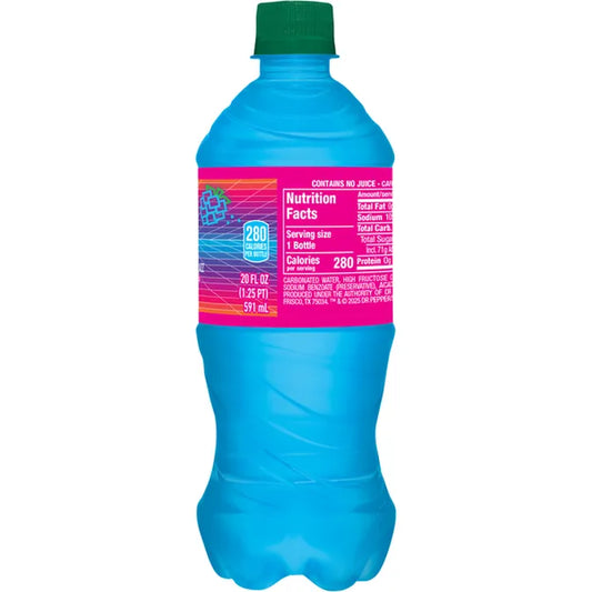 Crush Back to the 80's Electric Blue Razz 20oz